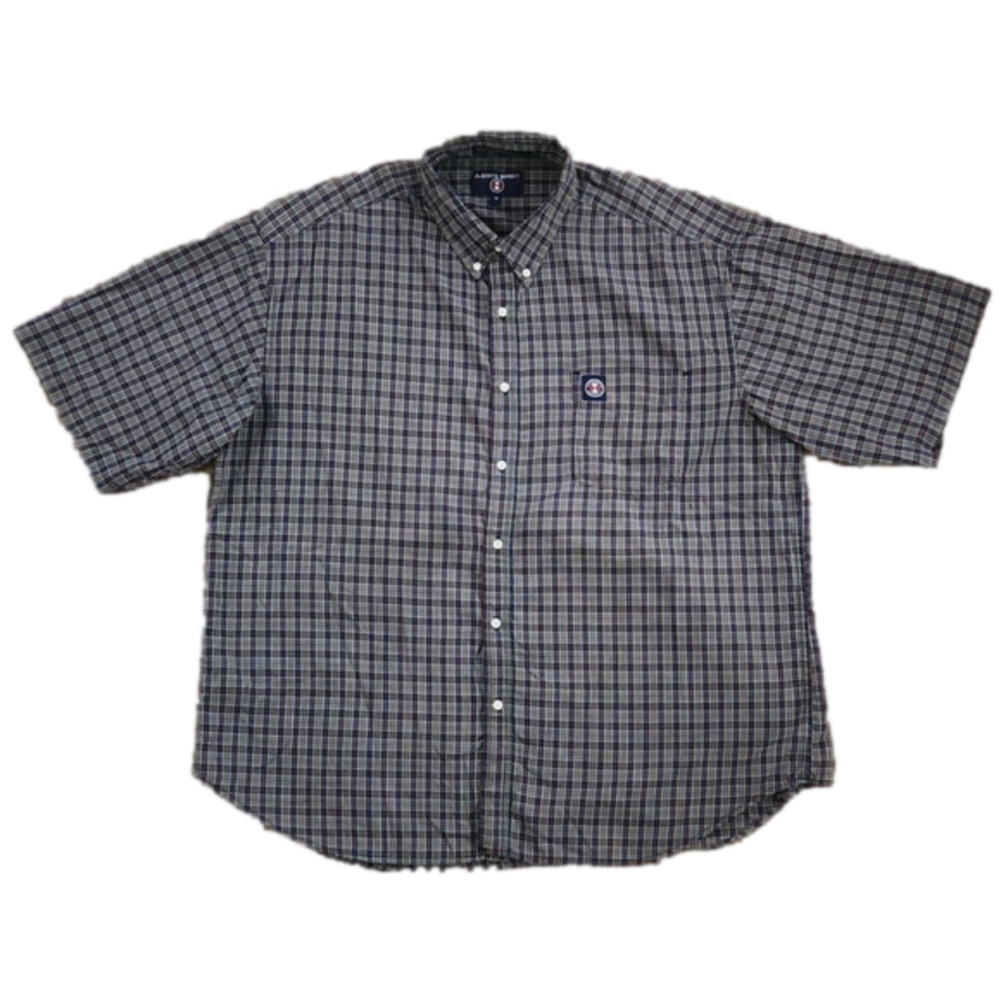 3/$20 ALBERTO Bandit Sport Club Multi-colored Plaid Button-Up Shirt